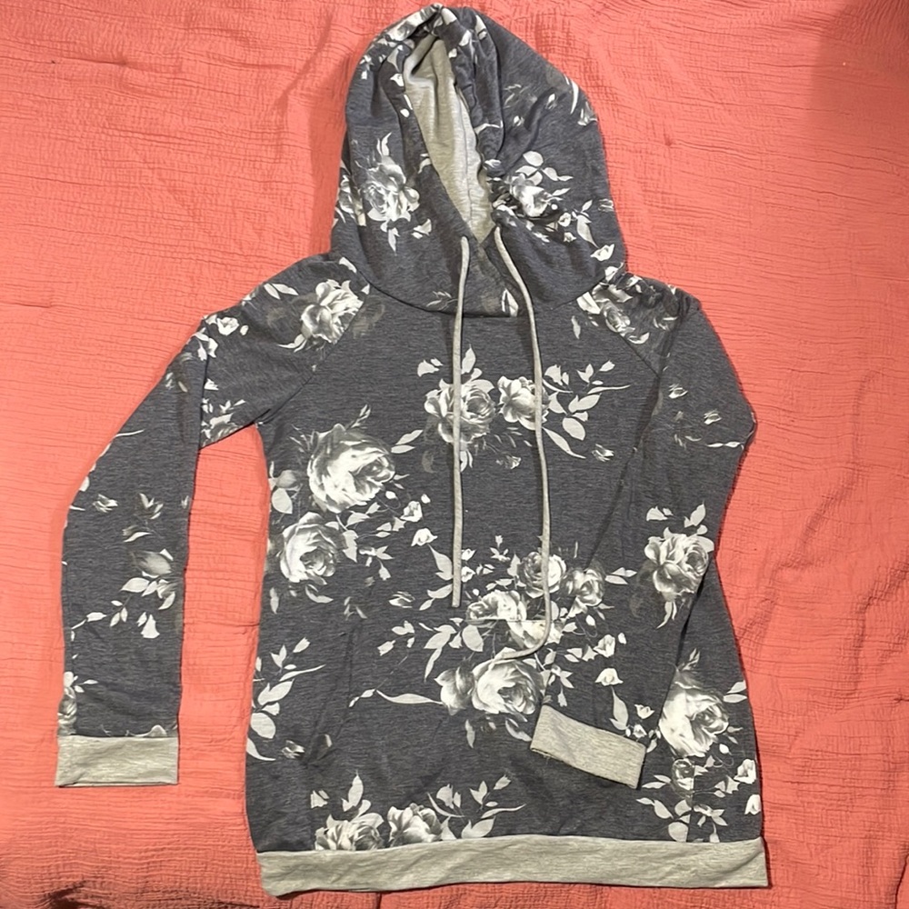12pm by Mon Ami Floral Hoodie